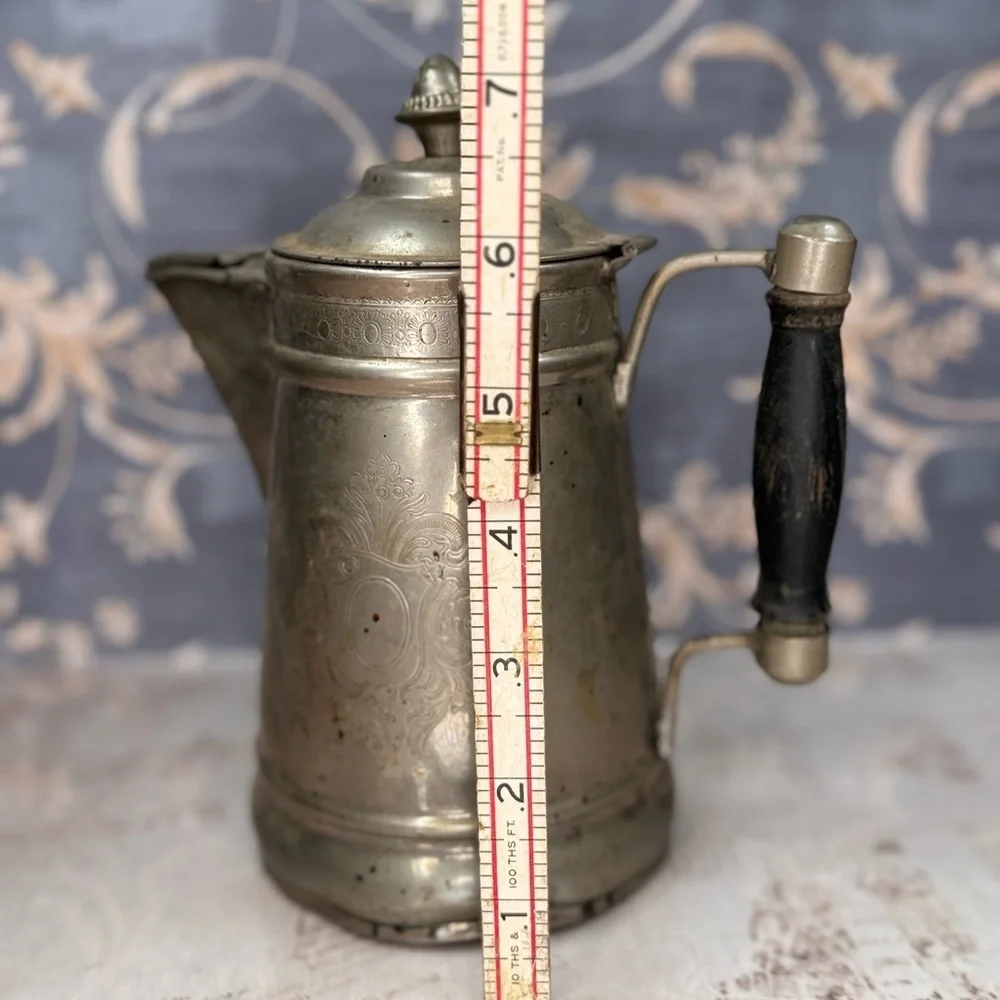 Antique pewter coffee